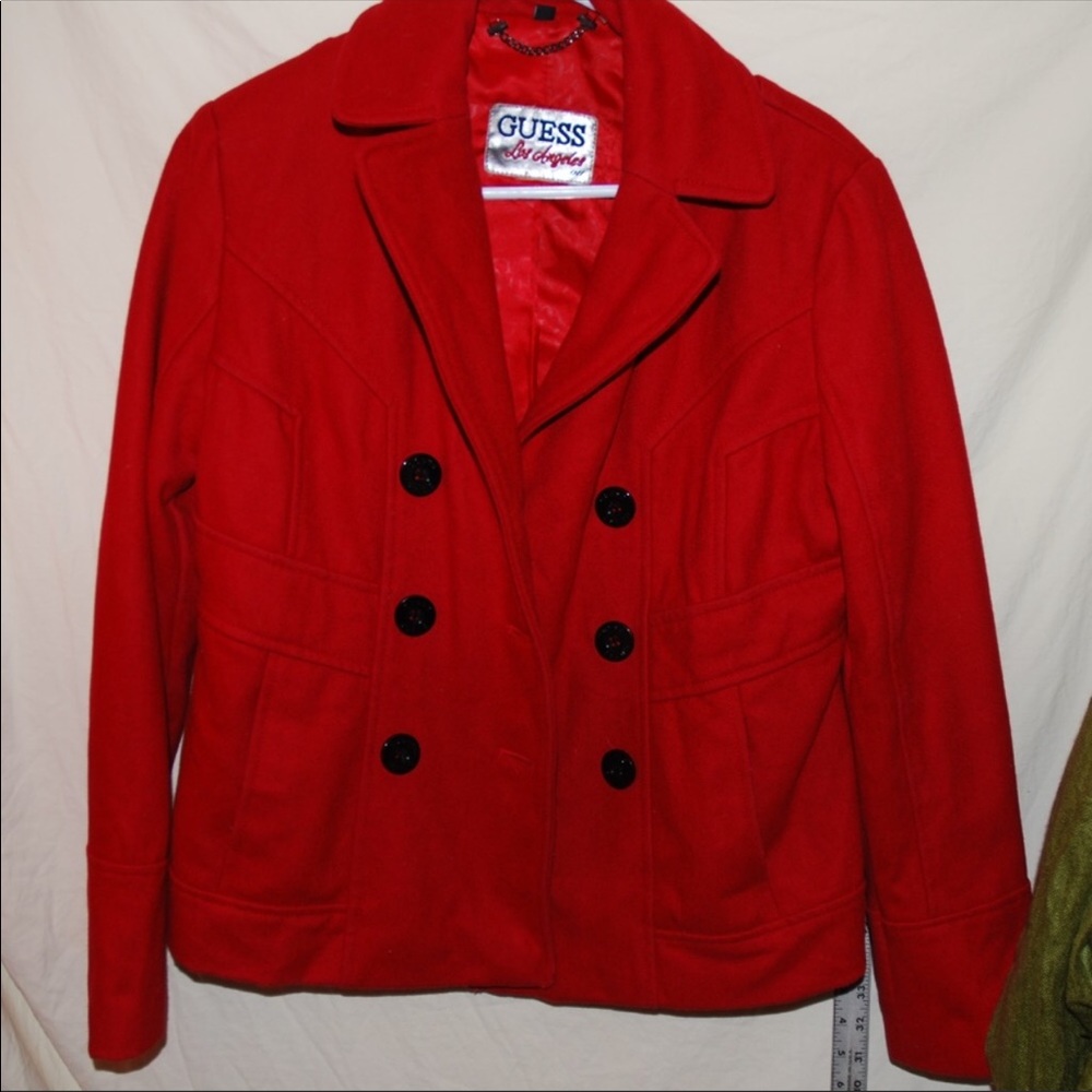Red Wool Coat from Guess